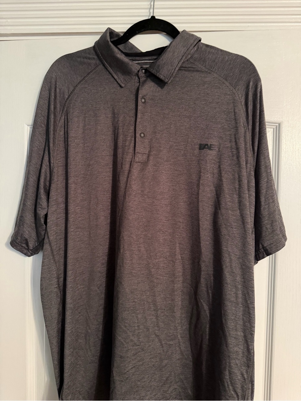 American Eagle Outfitters Heather Charcoal Polo